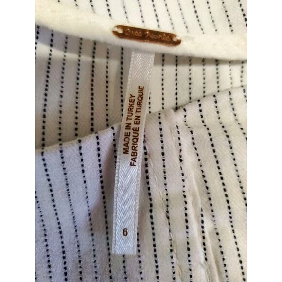 Free People 6 Modern Femme Denim Skirt Mini Stretch Stripes Boho REVOLVE Small - Picture 4 of 12